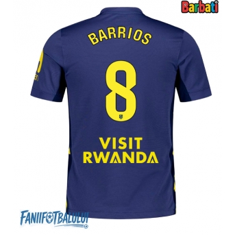 Atletico Madrid Pablo Barrios #8 Tricou Fotbal Replică 2025-26 Barbati Deplasare